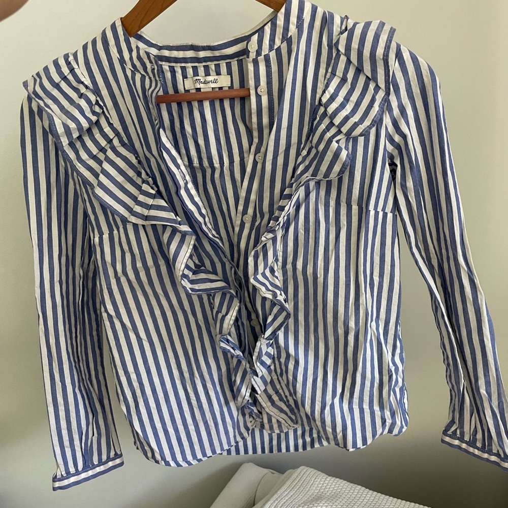 Madewell Pinstripe Blouse